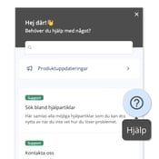 Produktnyheter och hjälpcenter Produktnyheter och hjälpcenter
